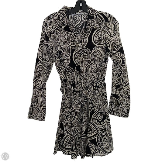 Dress Casual Short By Zara In Black & Cream, Size: S