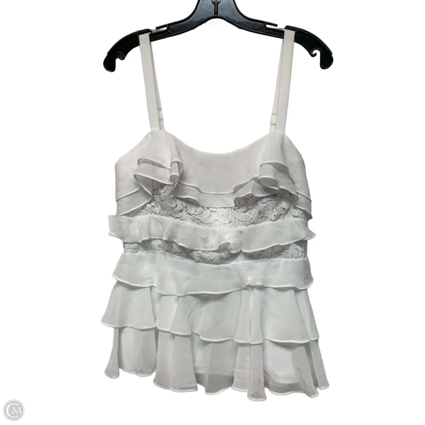 Top Sleeveless Designer By Lilly Pulitzer In White, Size: M