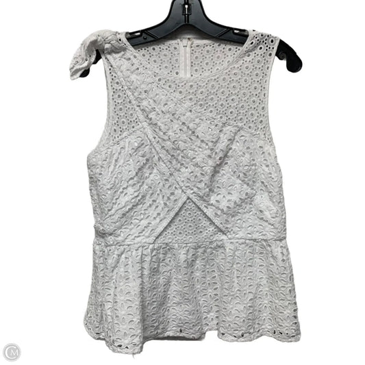 Top Sleeveless Designer By Lilly Pulitzer In White, Size: M