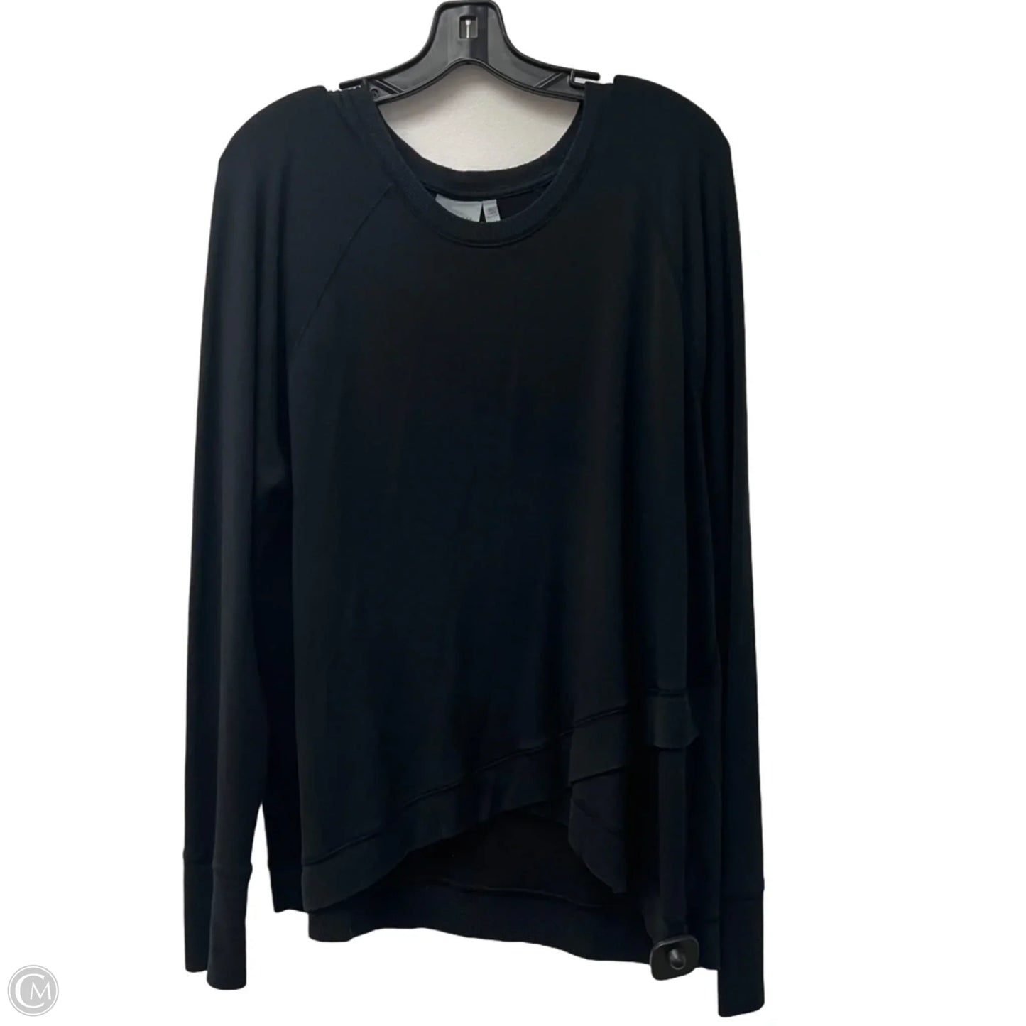 Athletic Top Long Sleeve Crewneck By Athleta In Black, Size: Xl