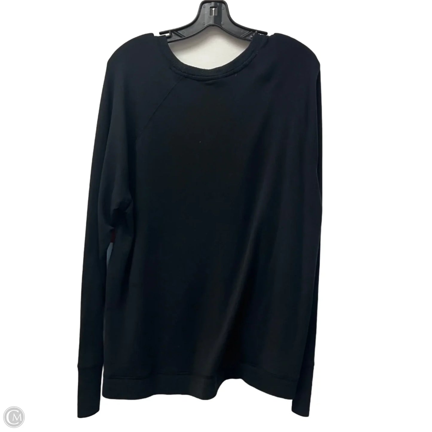 Athletic Top Long Sleeve Crewneck By Athleta In Black, Size: Xl
