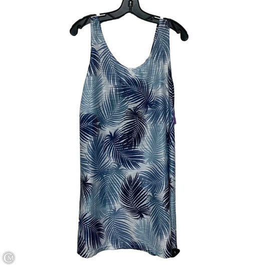 Swimwear Cover-up By J Valdi In Blue & White, Size: L