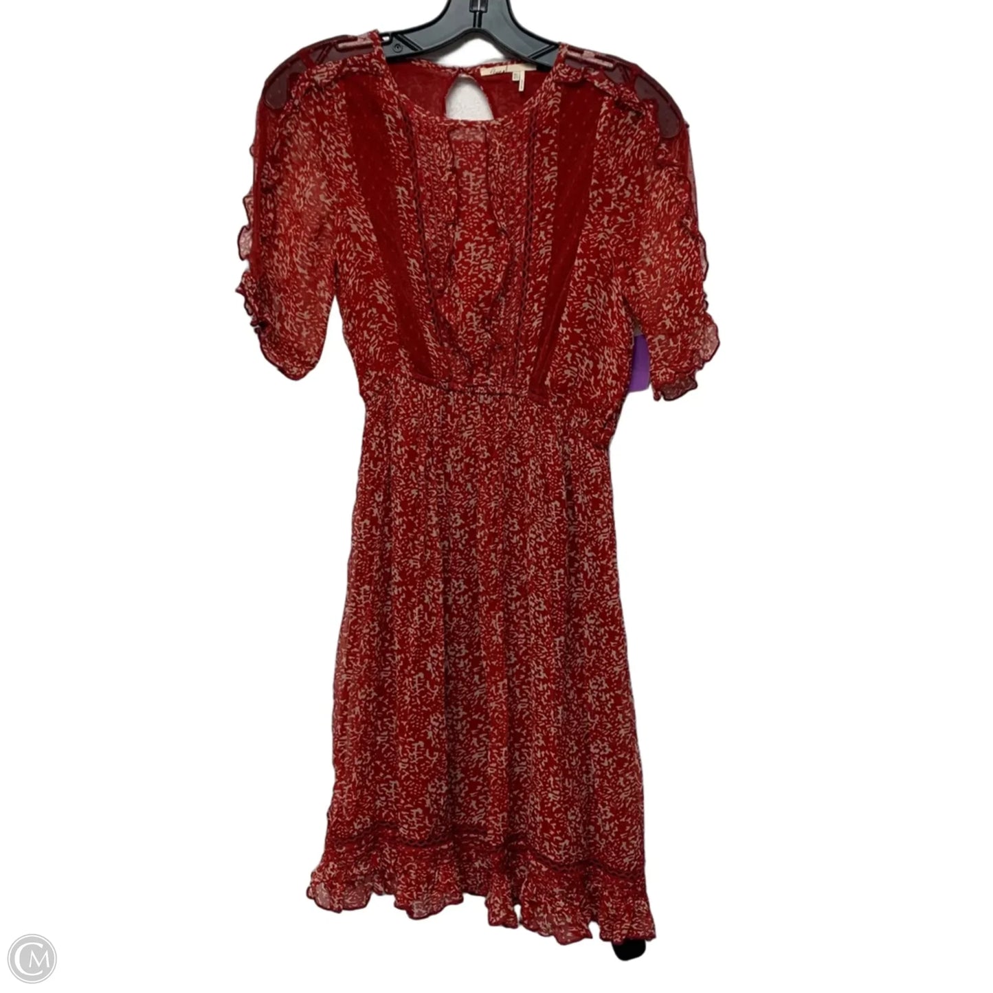Dress Casual Short By Floreat In Cream & Red, Size: Xxs
