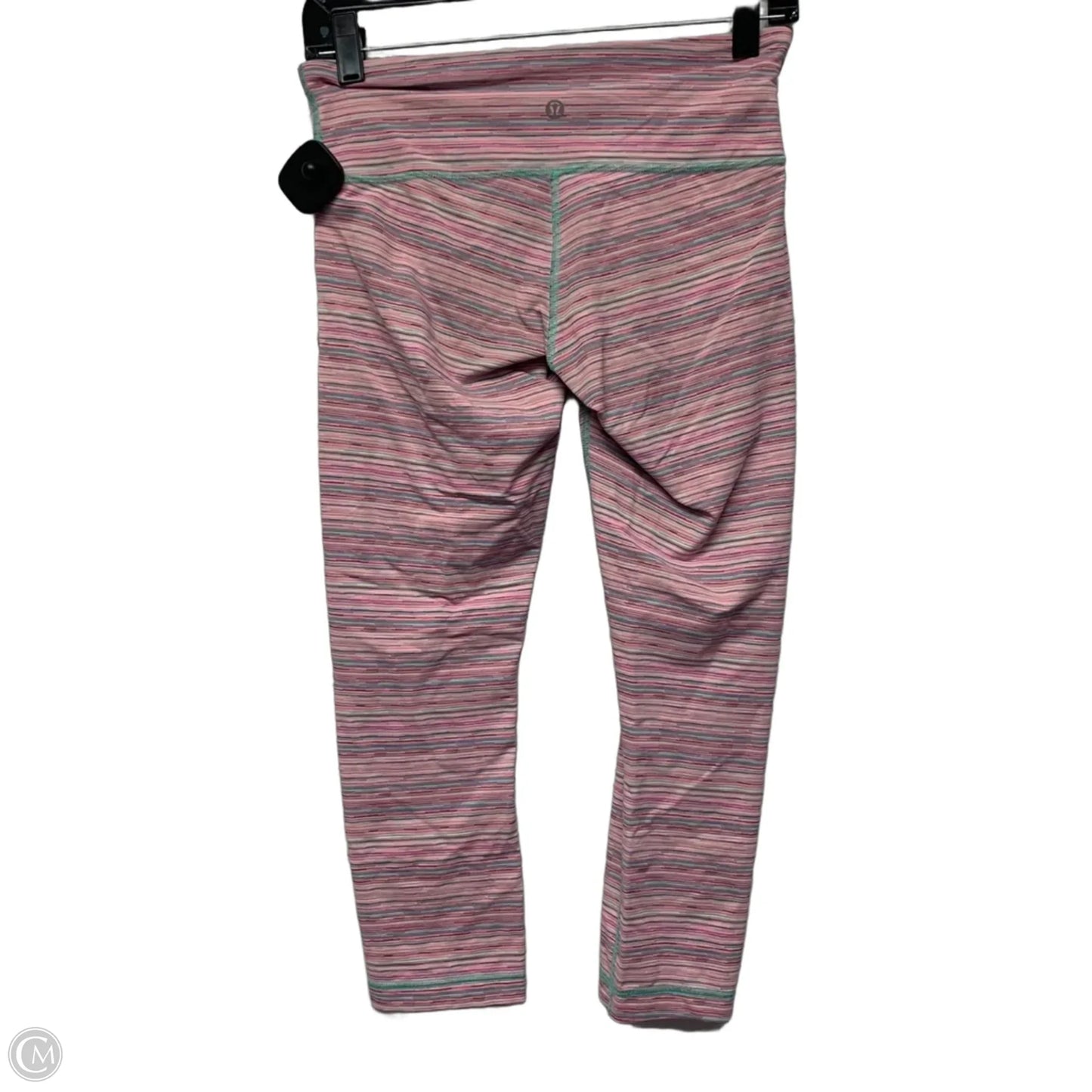 Athletic Leggings Capris By Lululemon In Striped Pattern, Size: S