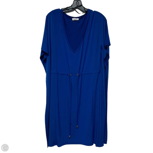 Dress Casual Short By Calvin Klein In Blue, Size: L