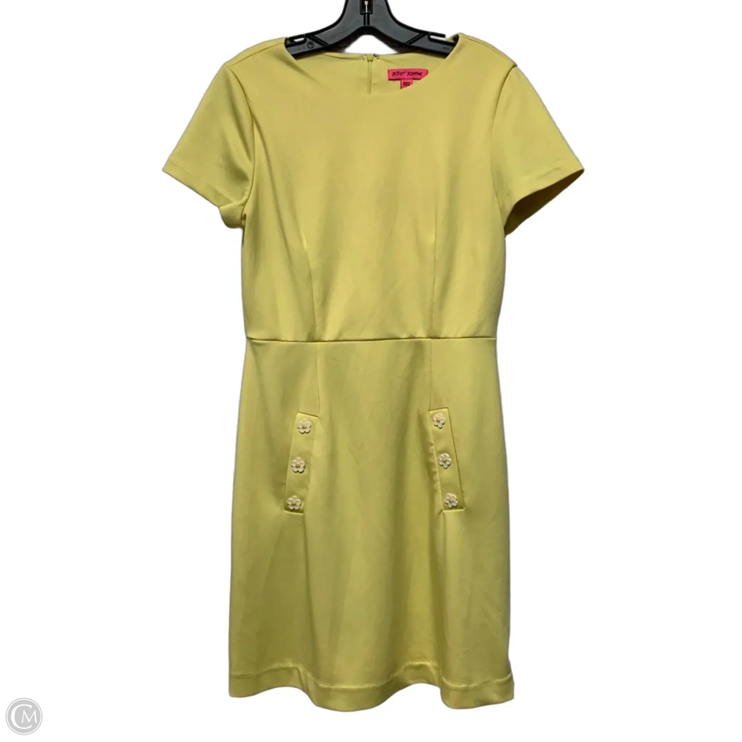 Dress Casual Short By Betsey Johnson In Yellow, Size: M