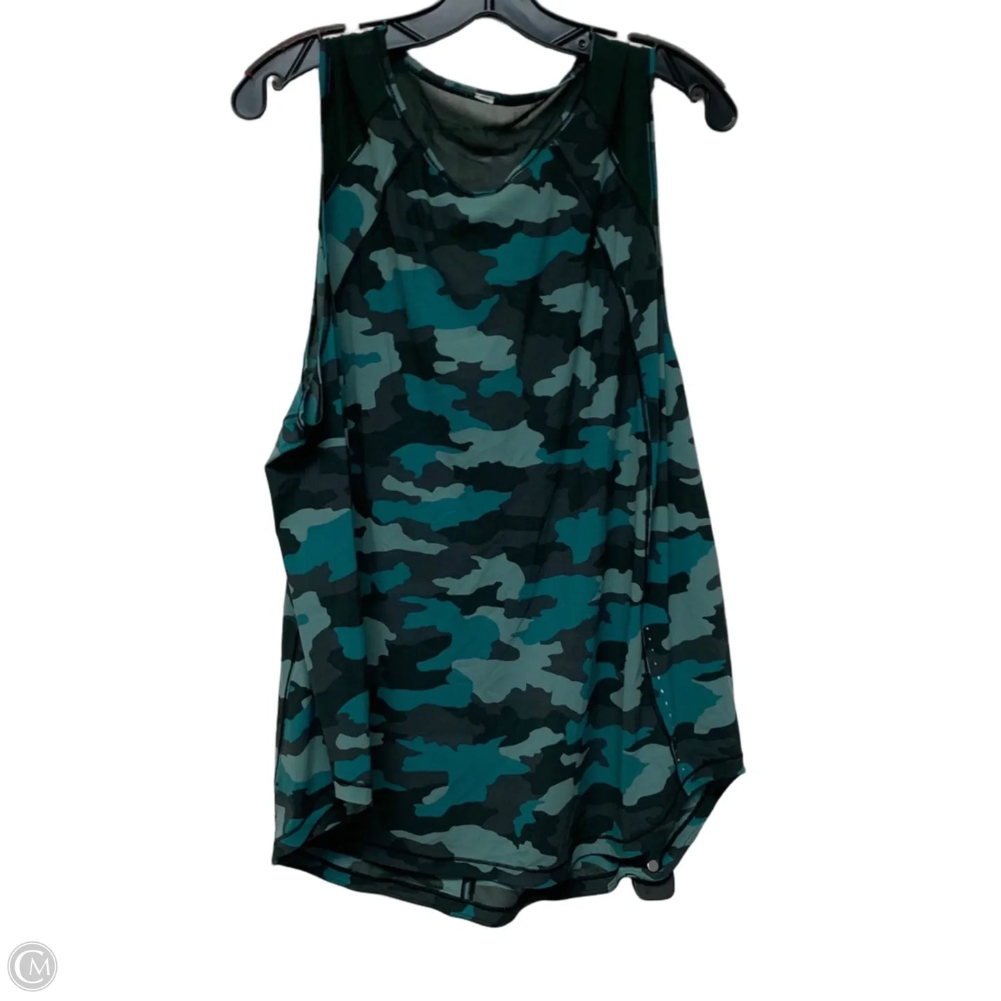 Athletic Tank Top By Lululemon In Camouflage Print, Size: L
