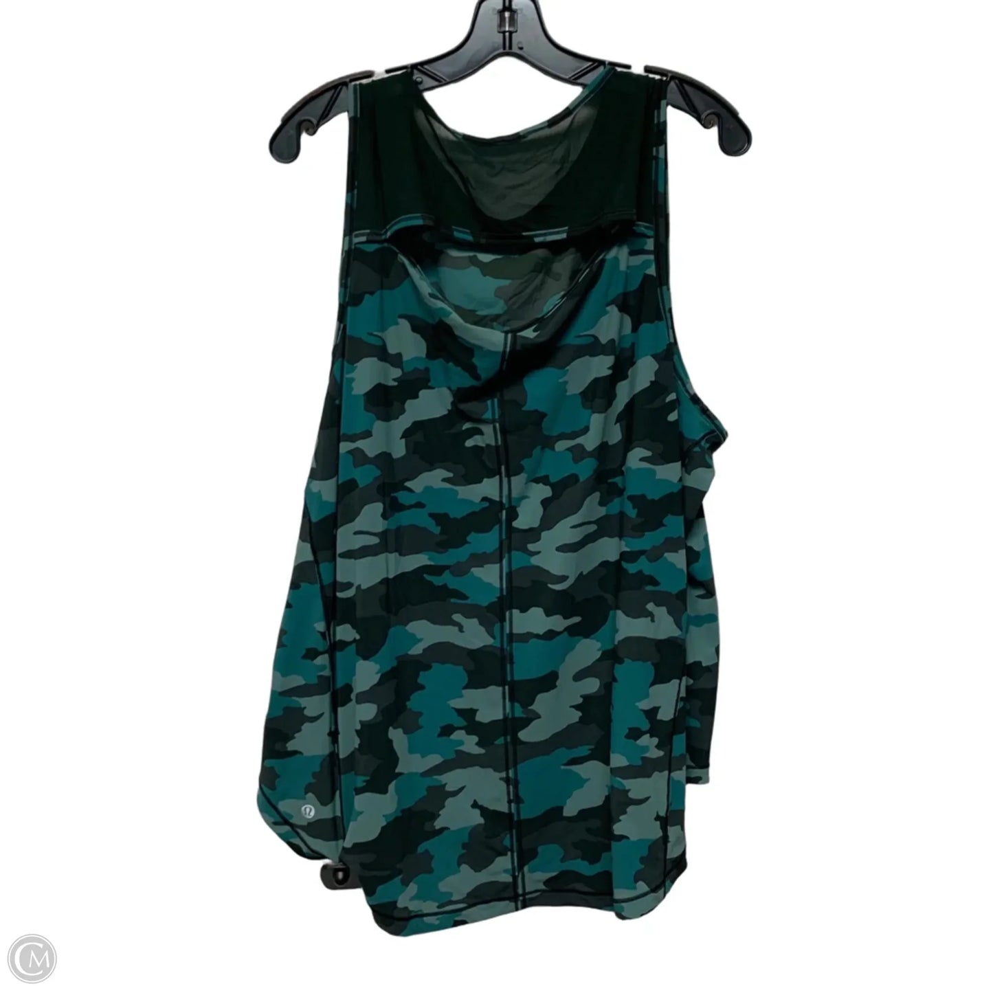 Athletic Tank Top By Lululemon In Camouflage Print, Size: L