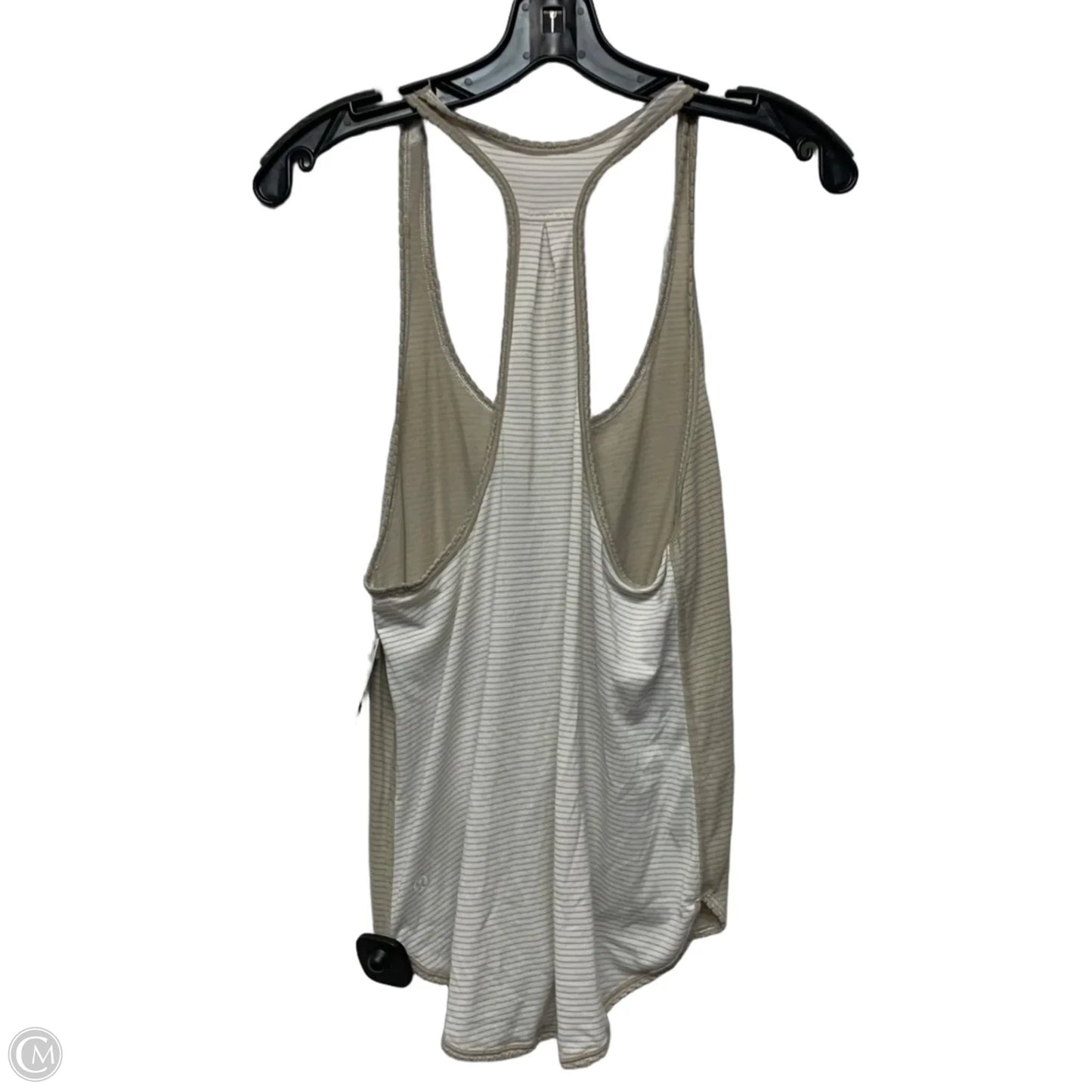 Athletic Tank Top By Lululemon In Brown & White, Size: S