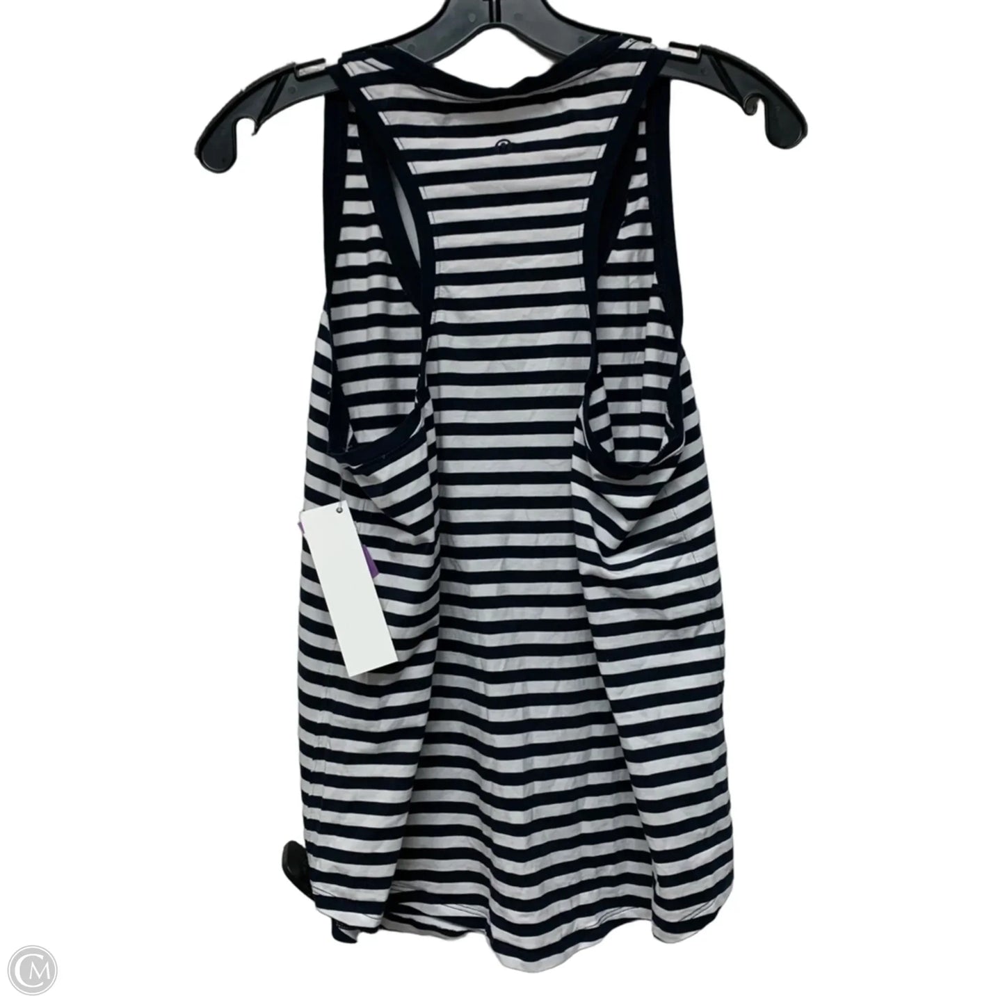 Athletic Tank Top By Lululemon In Blue & White, Size: L
