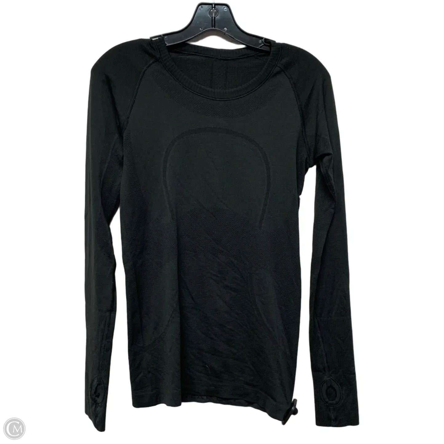 Athletic Top Long Sleeve Crewneck By Lululemon In Black, Size: S