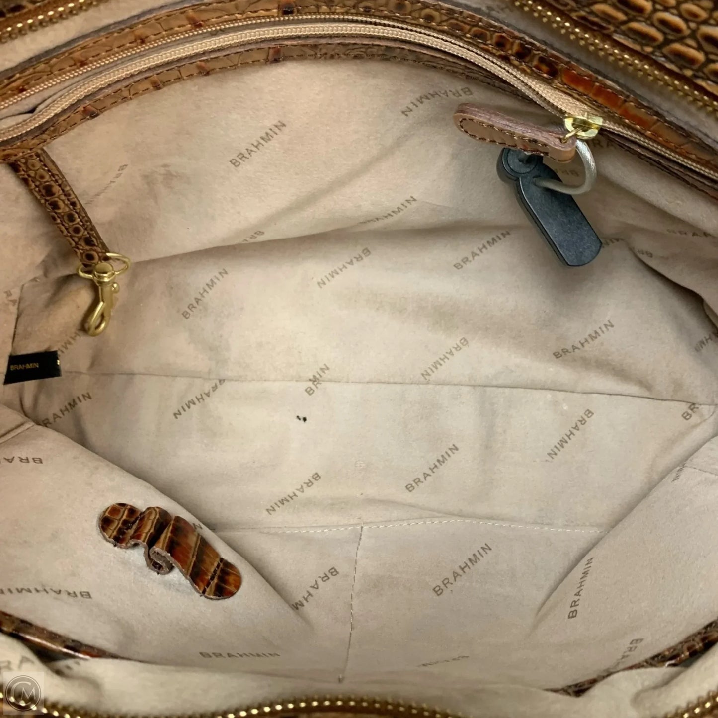 Handbag Designer By Brahmin, Size: Medium