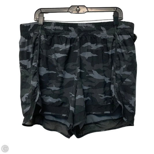 Athletic Shorts By Athleta In Camouflage Print, Size: 1x