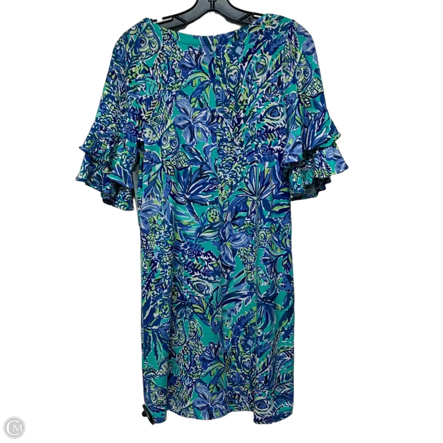 Dress Designer By Lilly Pulitzer In Blue & Green, Size: M