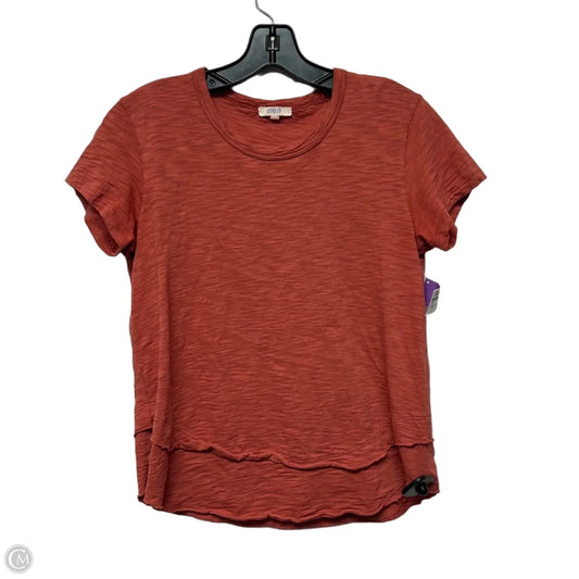 Top Short Sleeve Basic By Cmc In Orange, Size: Xs