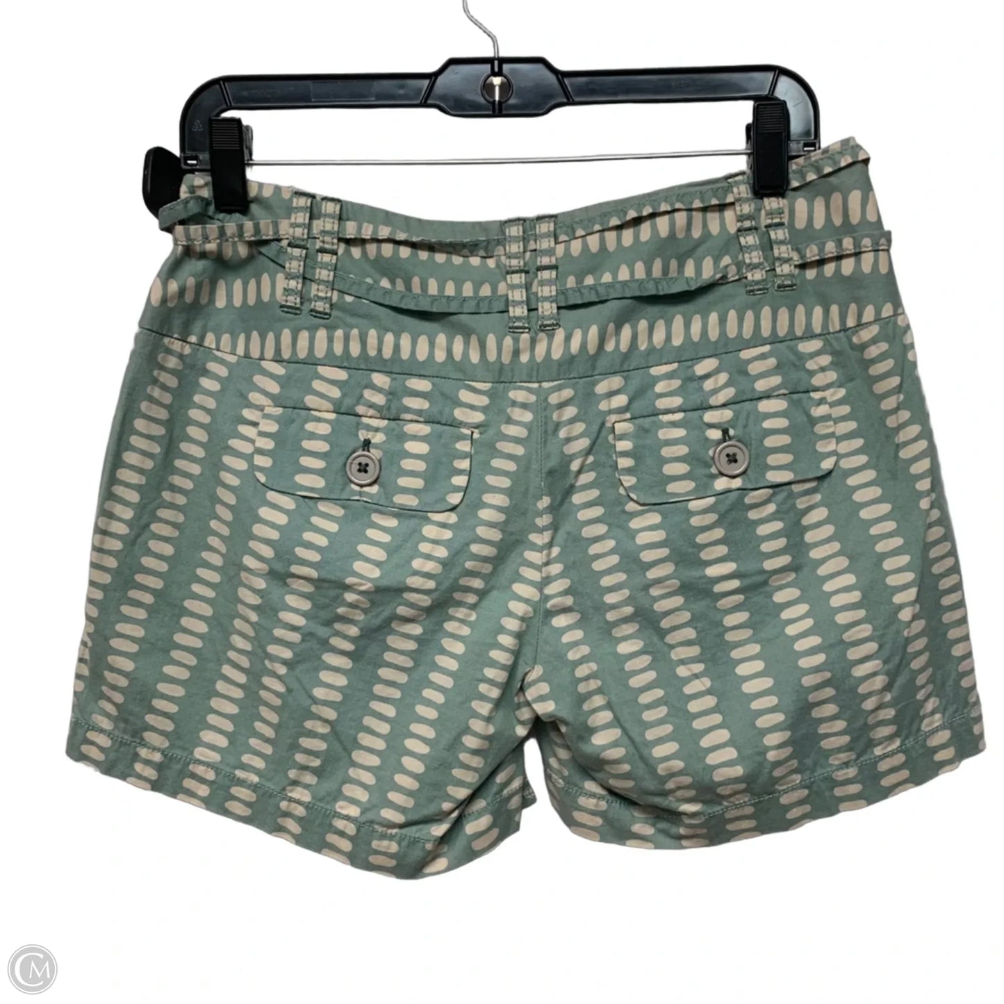 Shorts By Ett Taia In Green & White, Size: 2