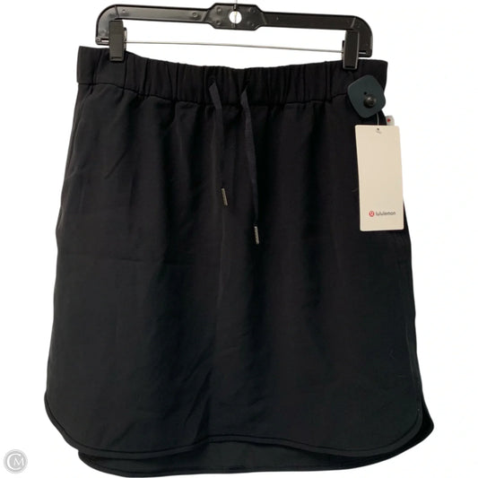 Athletic Skirt By Lululemon In Black, Size: L