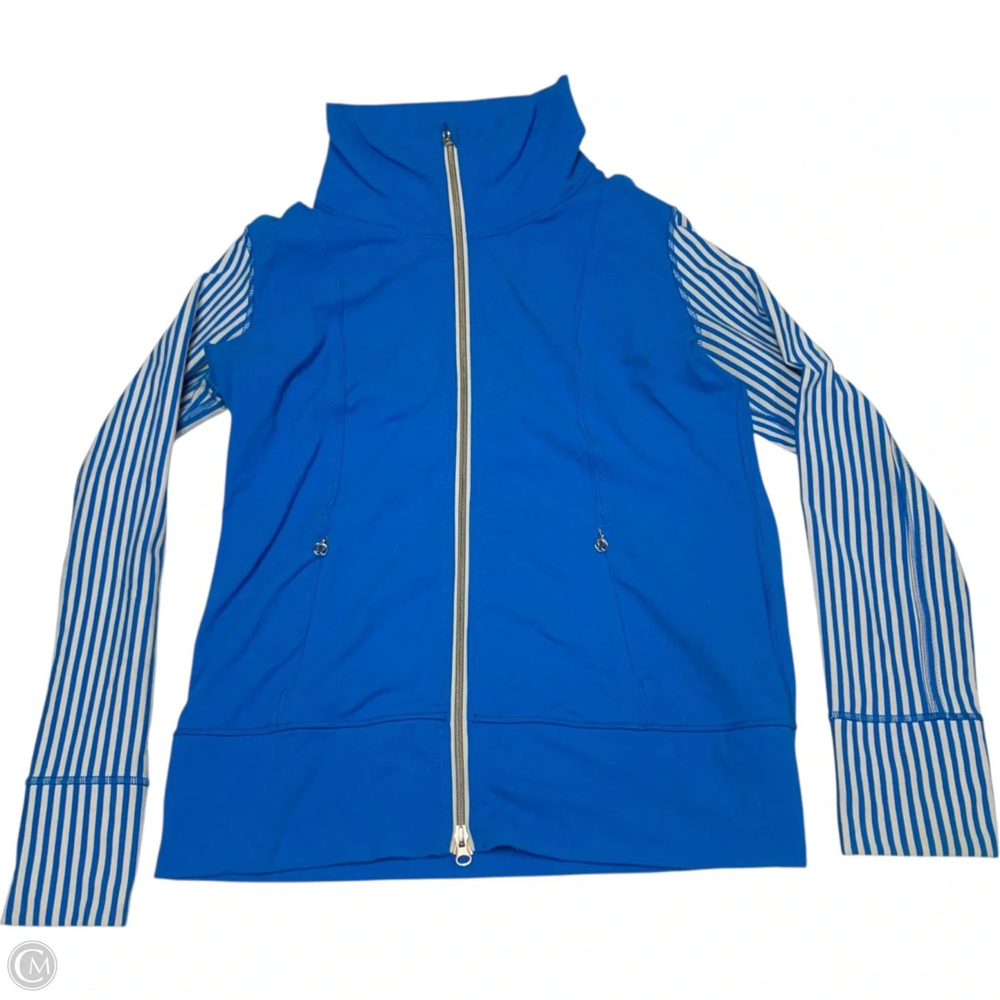 Athletic Jacket By Lululemon In Blue, Size: L