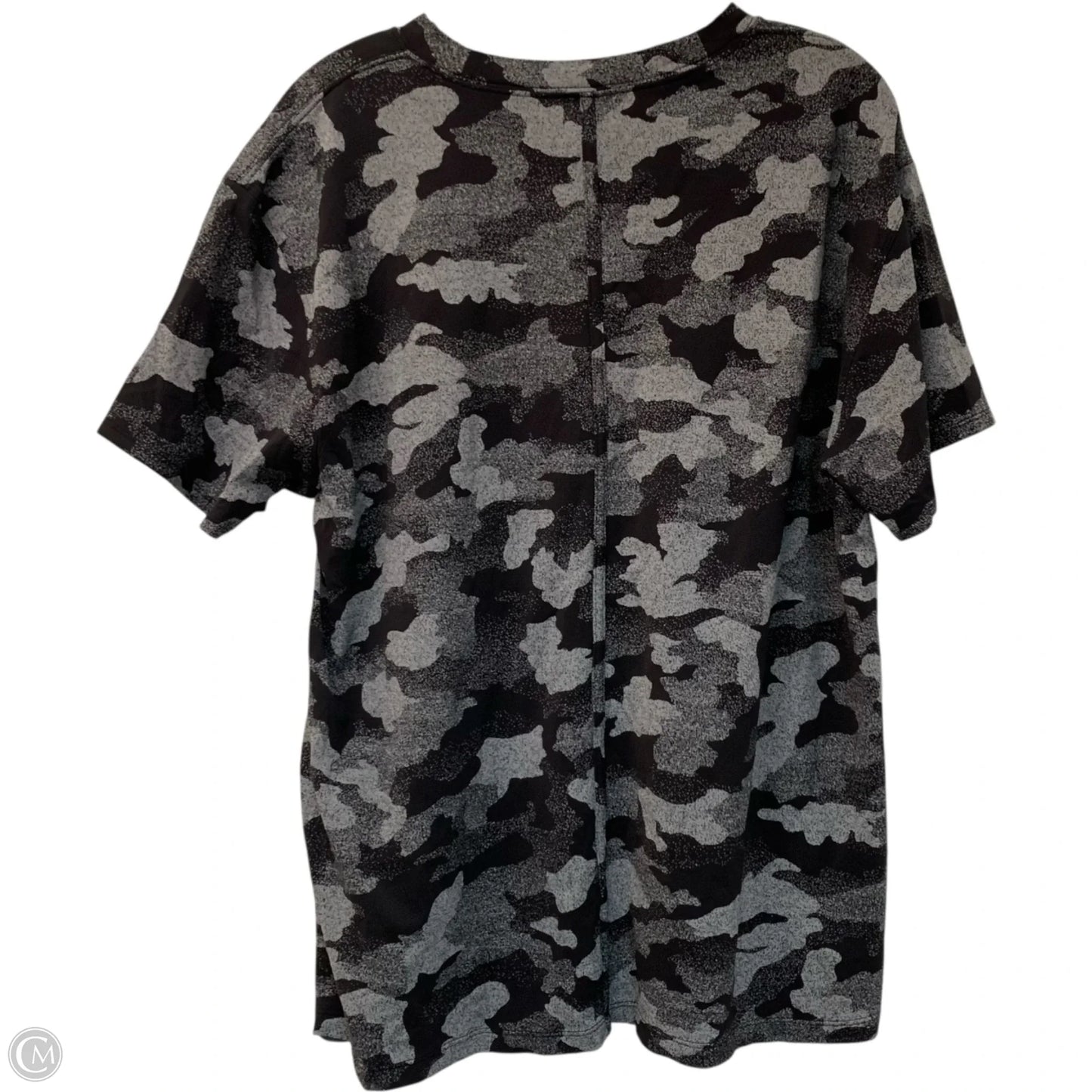 Athletic Top Short Sleeve By Lululemon In Black, Size: L