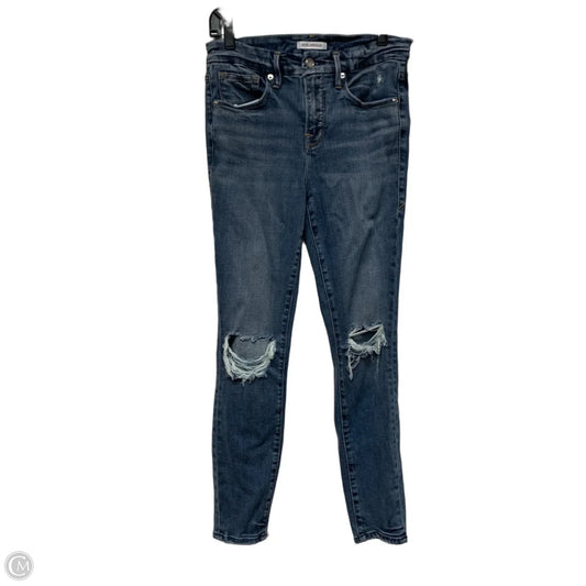 Jeans Cropped By Good American In Blue Denim, Size: 2