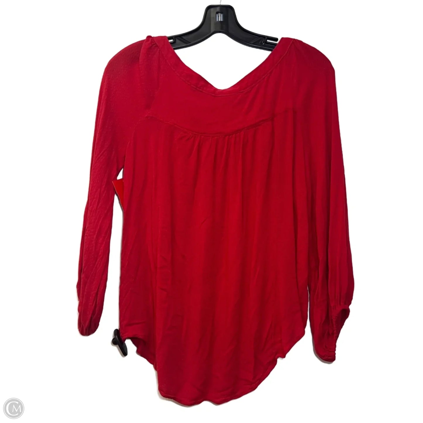 Top Long Sleeve By Maeve In Red, Size: S