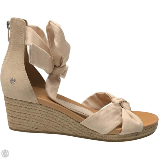 Sandals Designer By Ugg In Beige, Size: 10