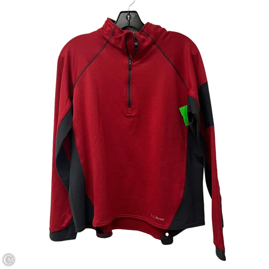 Athletic Sweatshirt Collar By L.l. Bean In Red, Size: Xl