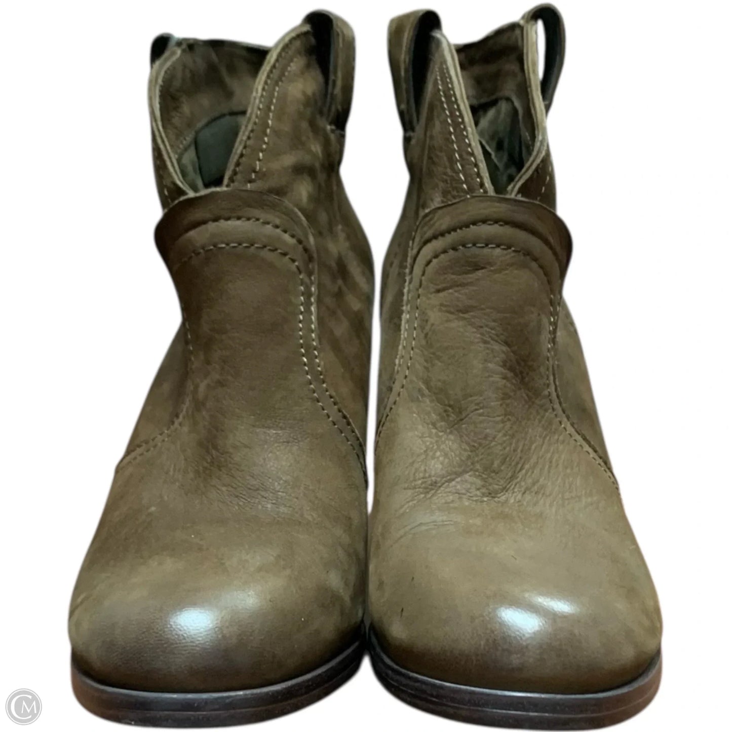 Boots Ankle Heels By Vince Camuto In Brown, Size: 10