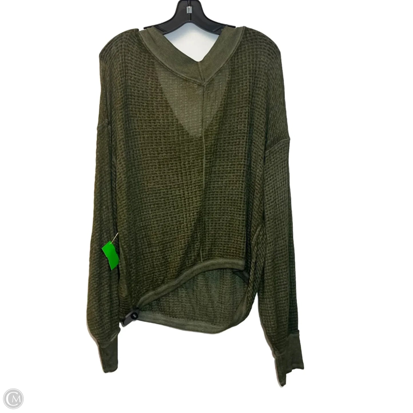Top Long Sleeve By We The Free In Green, Size: S