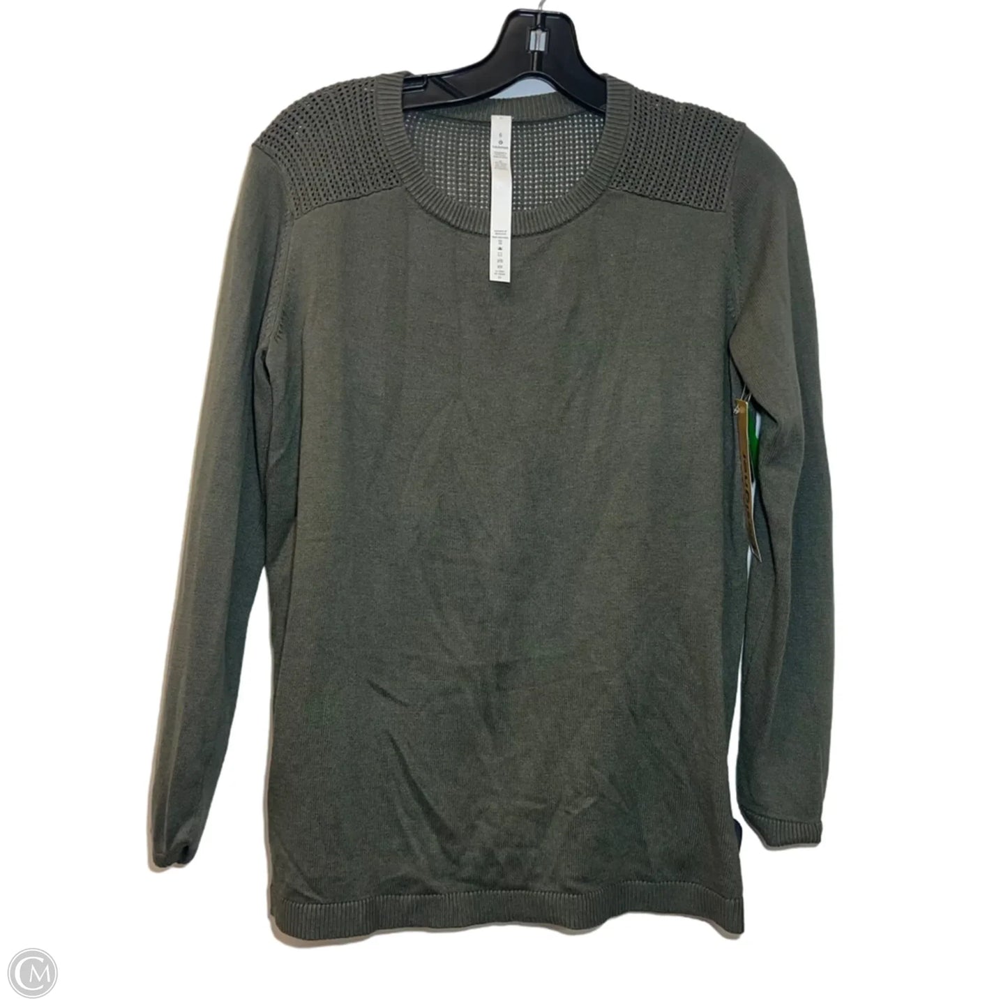 Top Long Sleeve By Lululemon In Green, Size: S