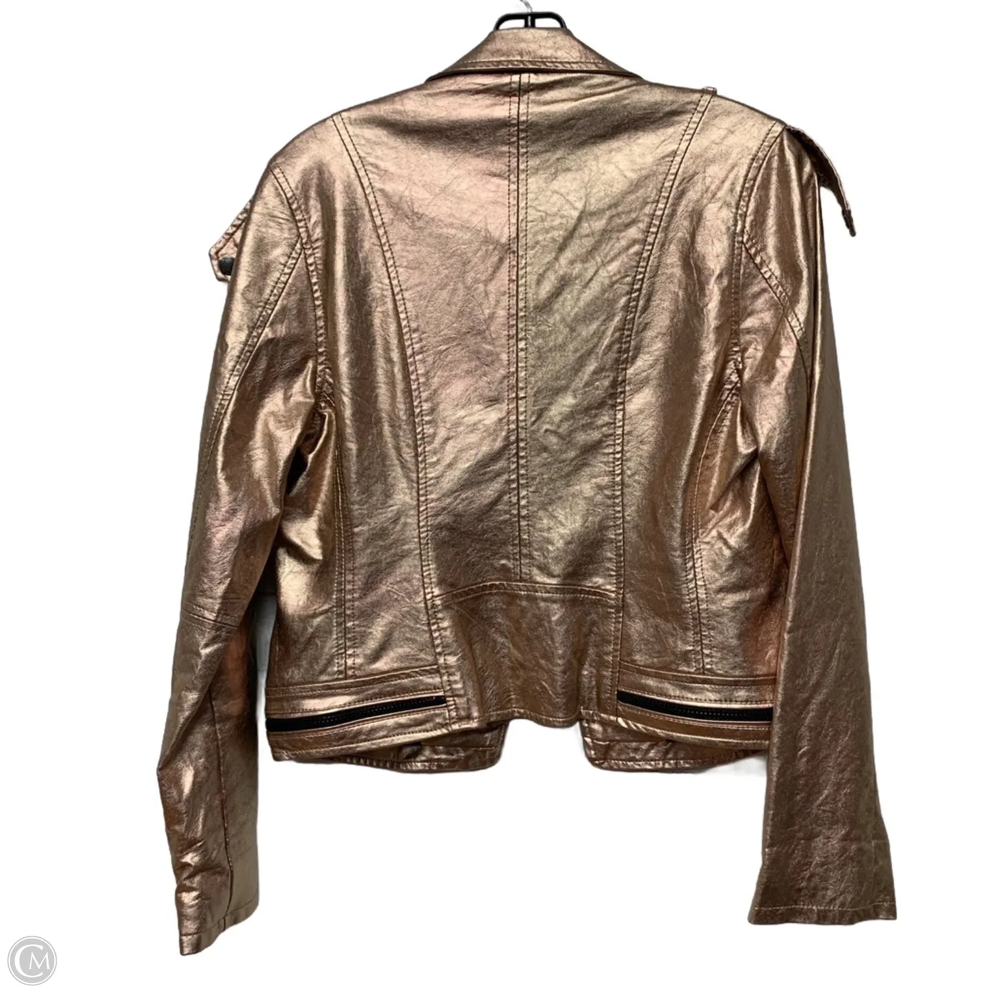 Jacket Moto By Blanknyc In Rose Gold, Size: S