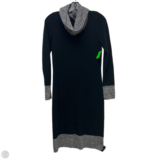Dress Sweater By Magaschoni In Black & Grey, Size: S