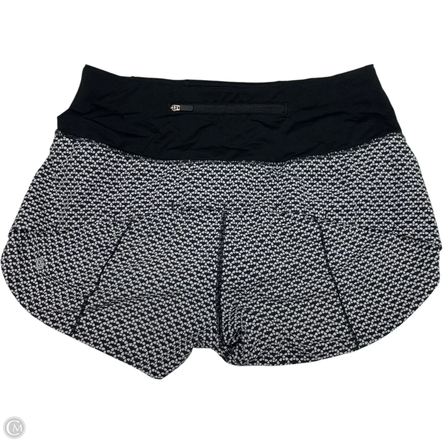 Athletic Shorts By Lululemon In Black & White, Size: S