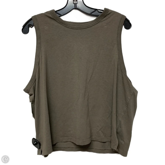 Athletic Tank Top By Lululemon In Brown, Size: L