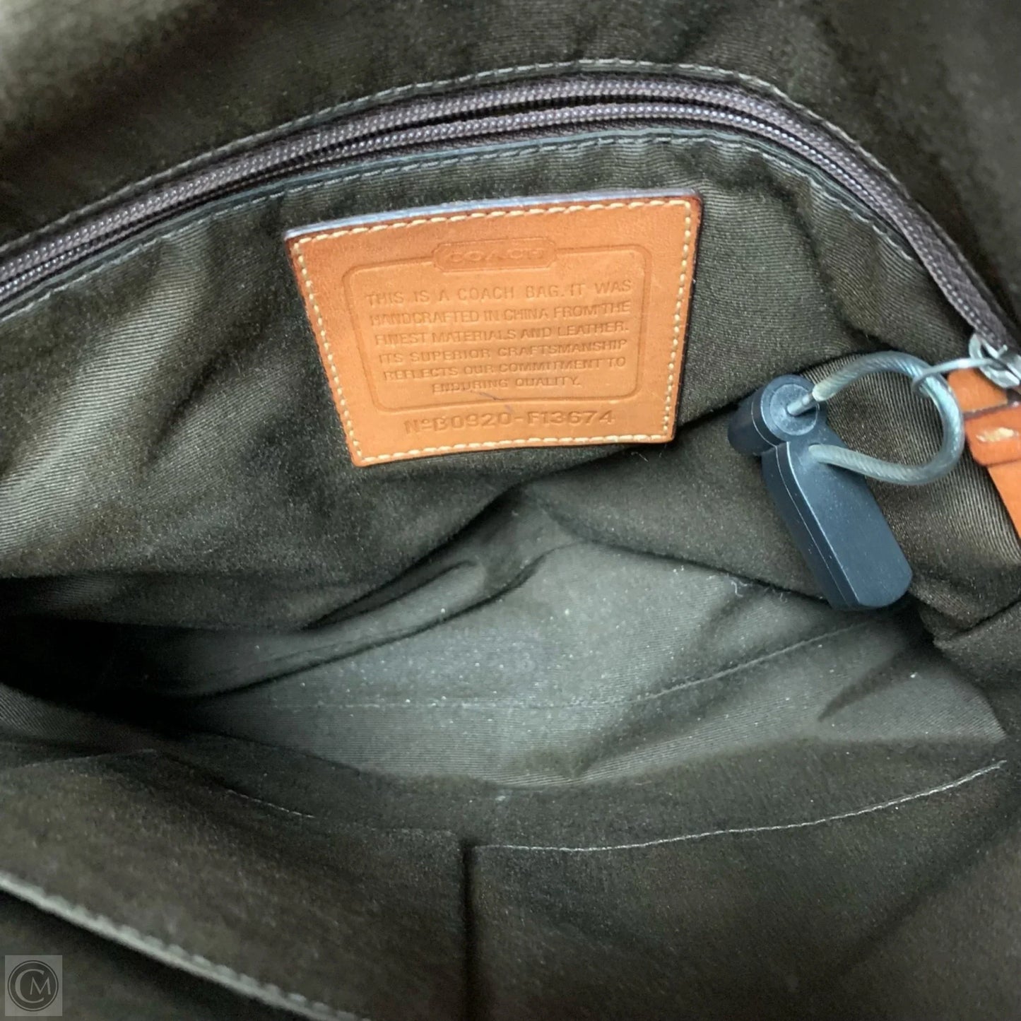 Handbag Designer By Coach, Size: Large