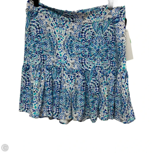 Skirt Designer By Lilly Pulitzer In Blue & White, Size: L