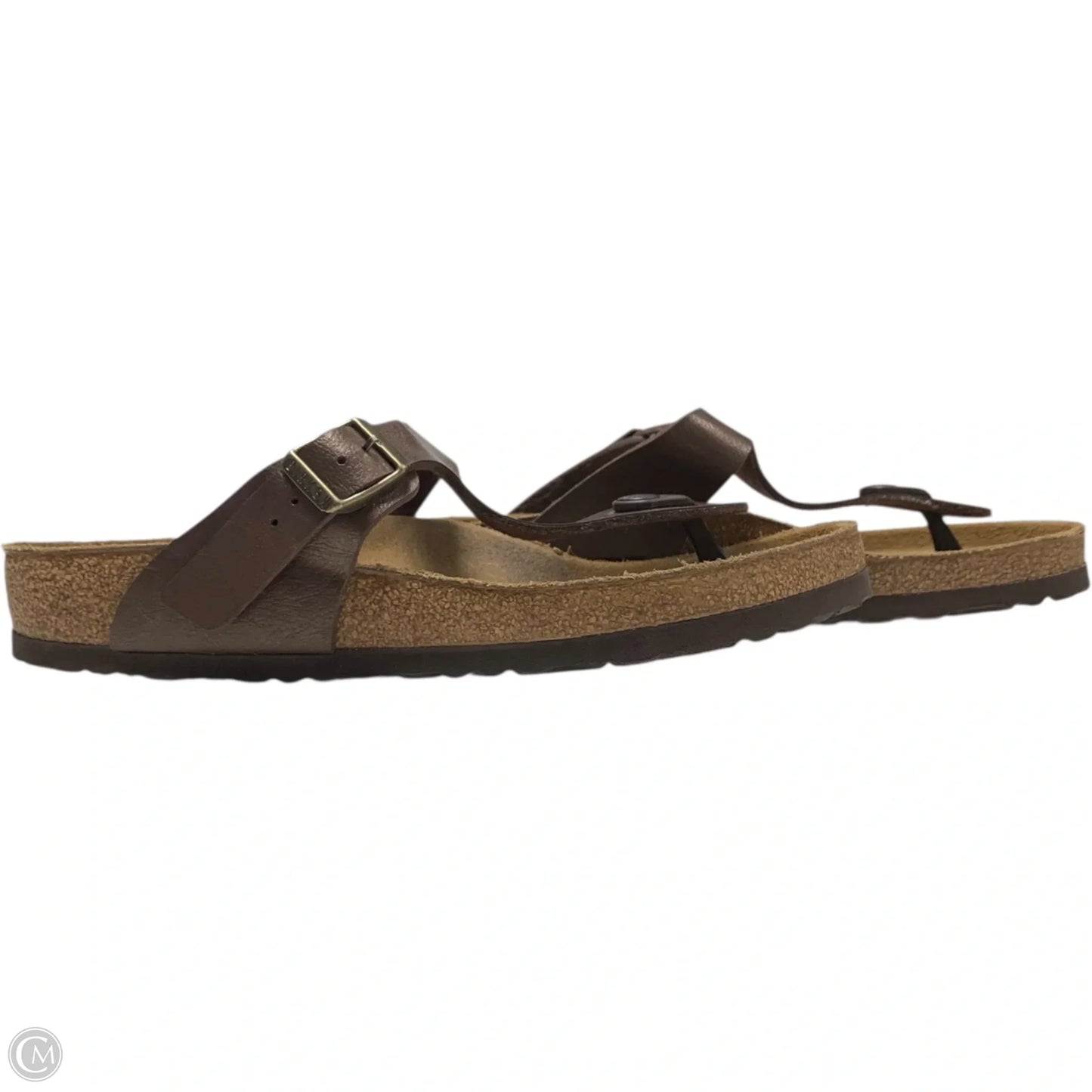 Sandals Flats By Birkenstock In Brown, Size: 8.5