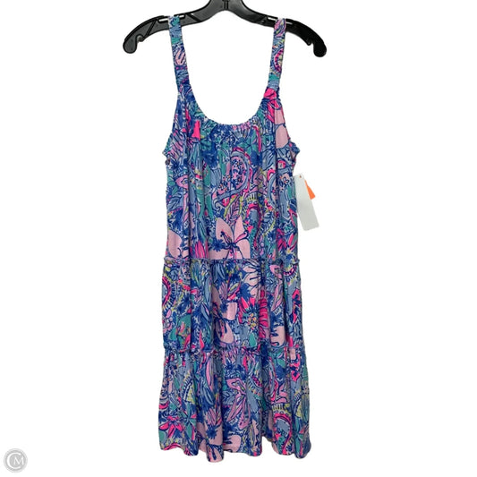 Dress Designer By Lilly Pulitzer In Blue & Pink, Size: M