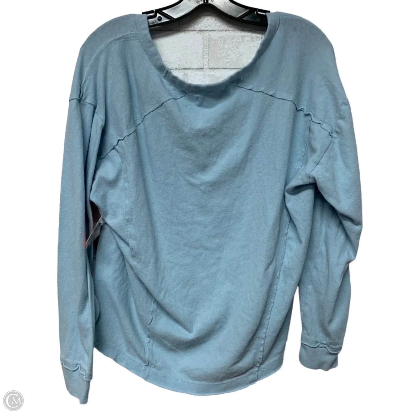 Top Long Sleeve By Urban Outfitters In Blue, Size: S