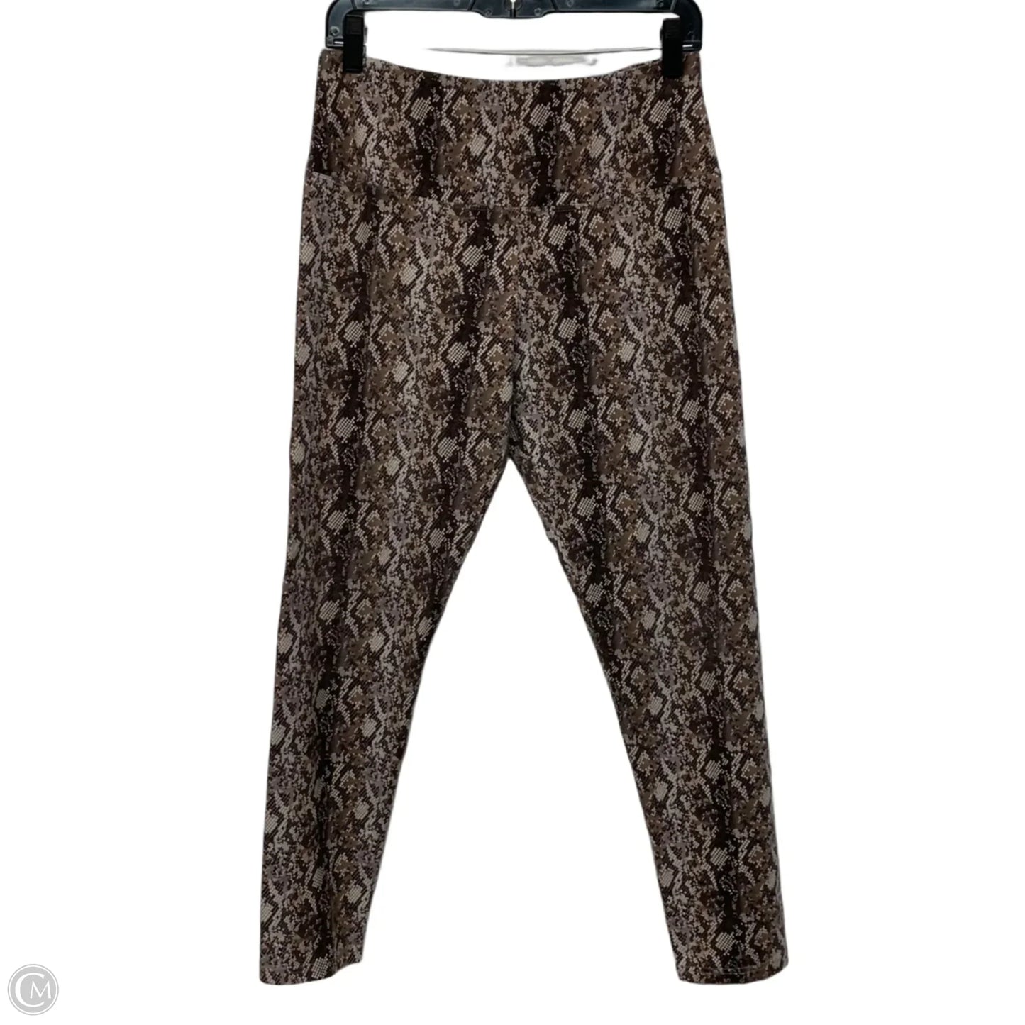 Athletic Leggings By Suavé In Snakeskin Print, Size: M