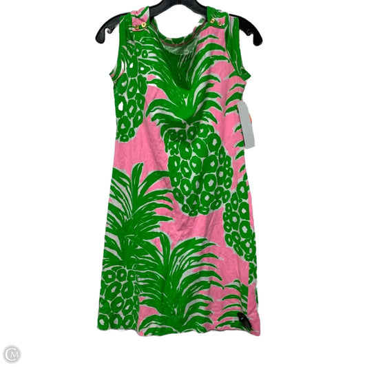 Dress Designer By Lilly Pulitzer In Green & Pink, Size: Xs