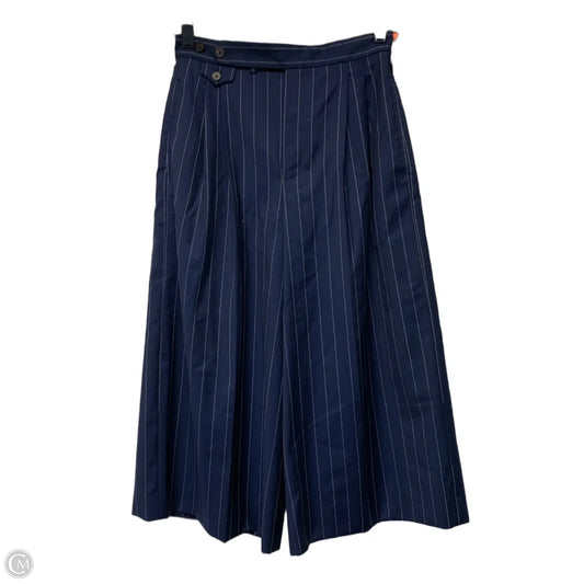 Pants Cropped By Polo Ralph Lauren In Blue & White, Size: 0