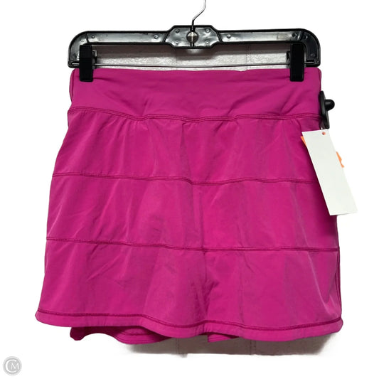 Athletic Skort By Lululemon In Pink, Size: M