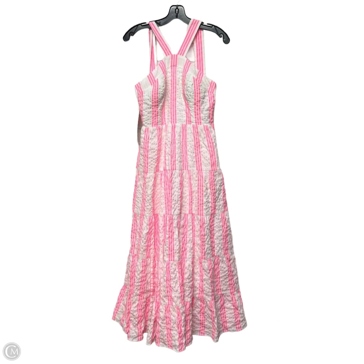 Dress Designer By Lilly Pulitzer In Pink & White, Size: S