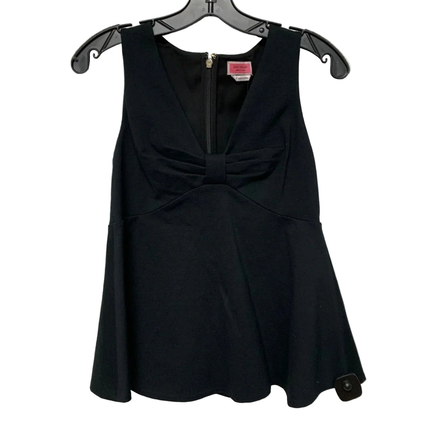 Top Sleeveless Designer By Kate Spade In Black, Size: Xs