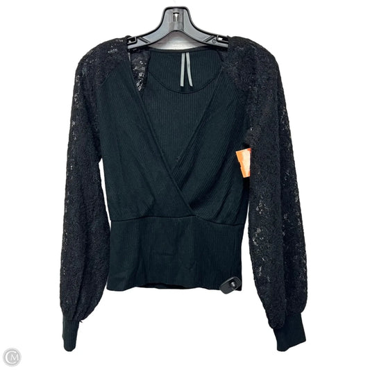 Top Long Sleeve By Anthropologie In Black, Size: Xs
