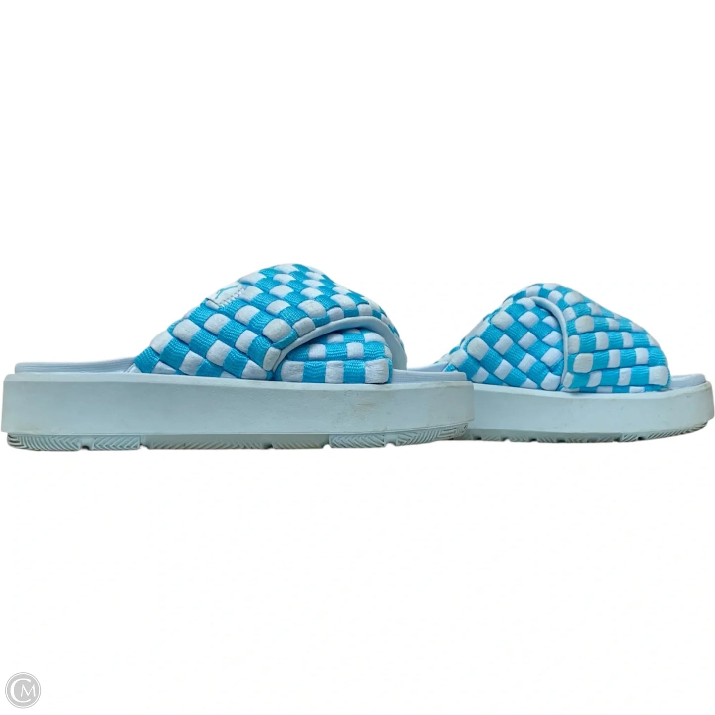 Sandals Luxury Designer By Jordan In Blue, Size: 5
