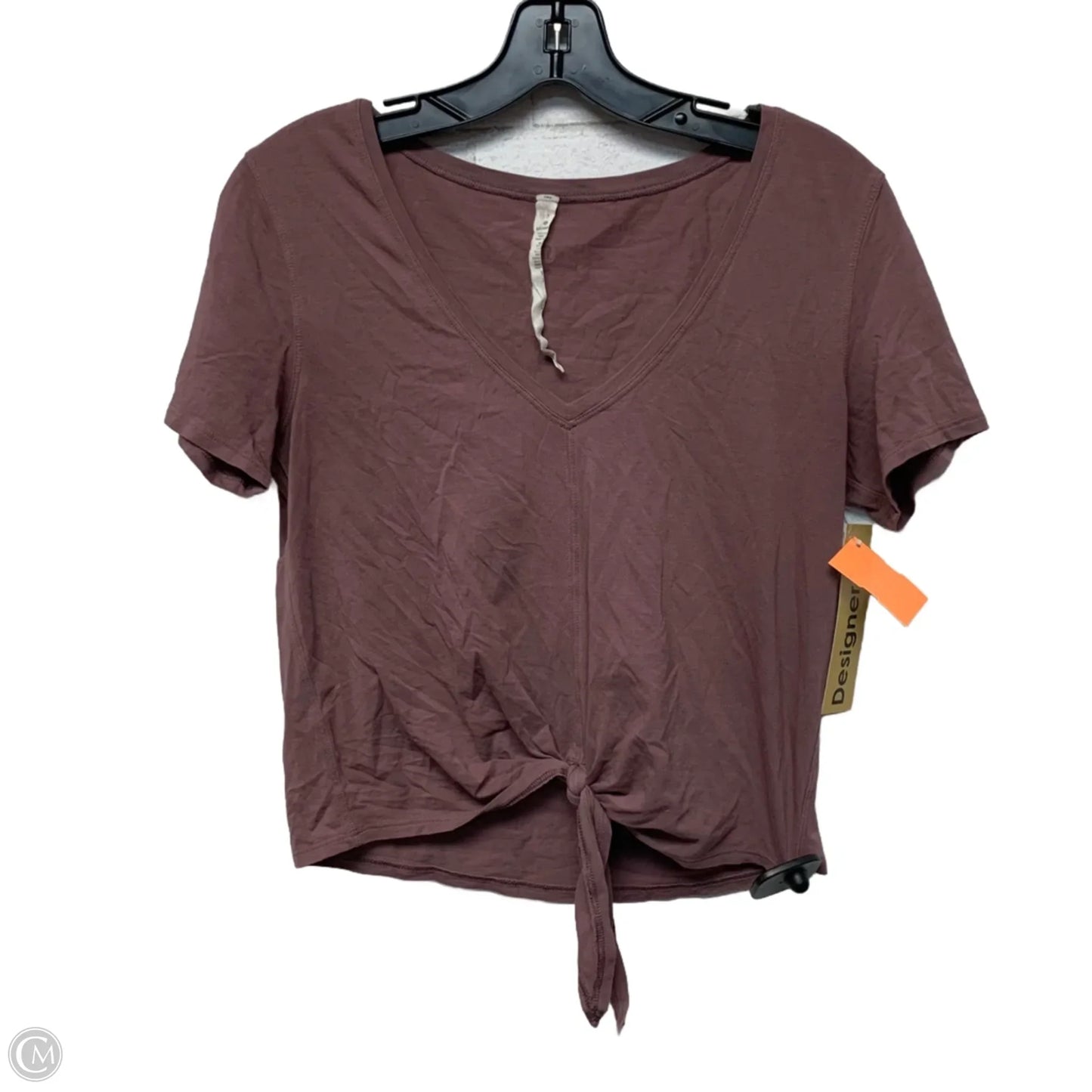 Athletic Top Short Sleeve By Lululemon In Purple, Size: Xs