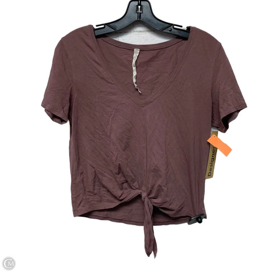 Athletic Top Short Sleeve By Lululemon In Purple, Size: Xs