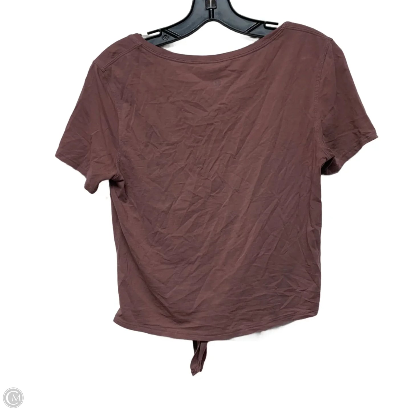 Athletic Top Short Sleeve By Lululemon In Purple, Size: Xs